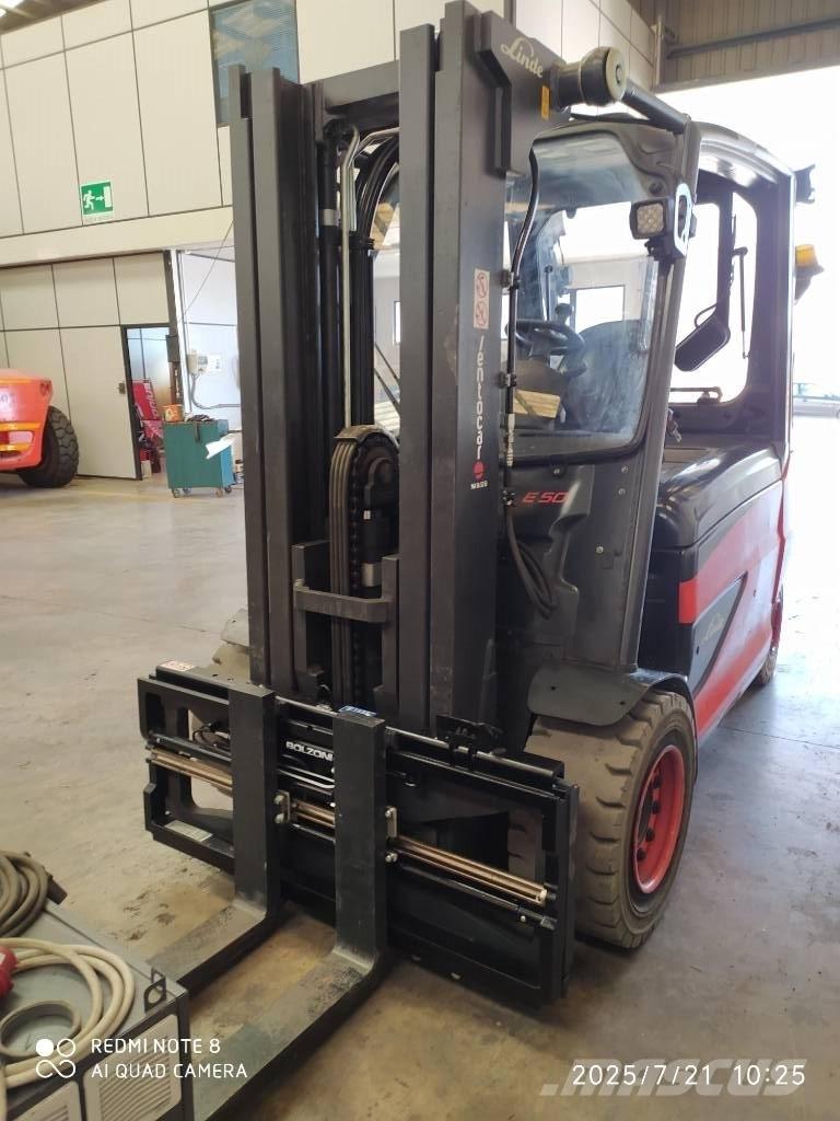 Linde E50/600 L Електрически вилични кари-повдигачи
