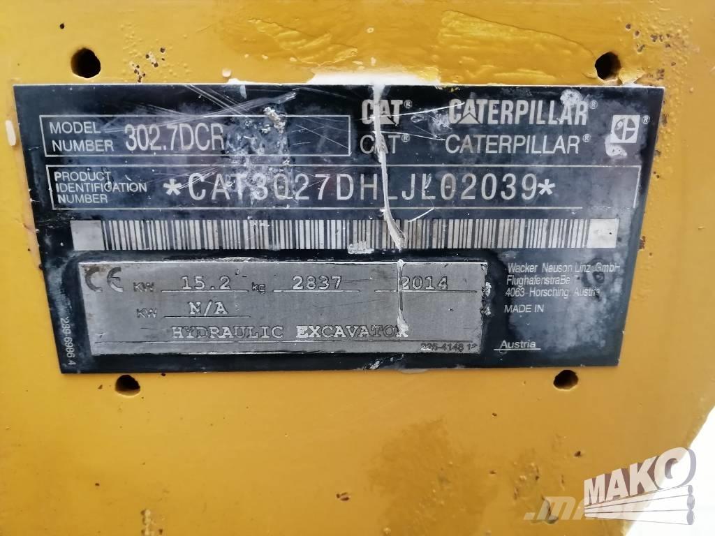 CAT 302.7 D CR Мини екскаватори < 7 т
