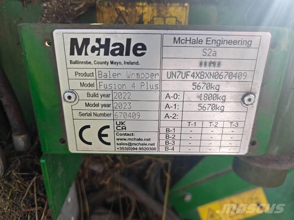McHale Fusion 4 Plus Сламопреси за кръгли бали
