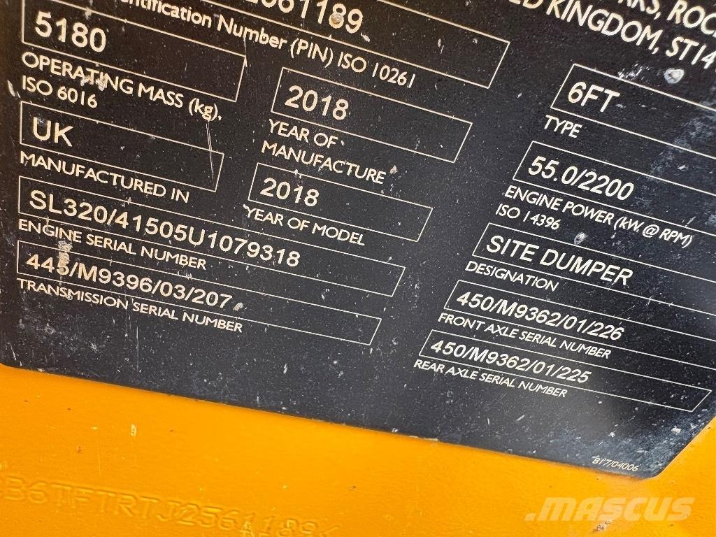JCB 6T FT Странични самосвали