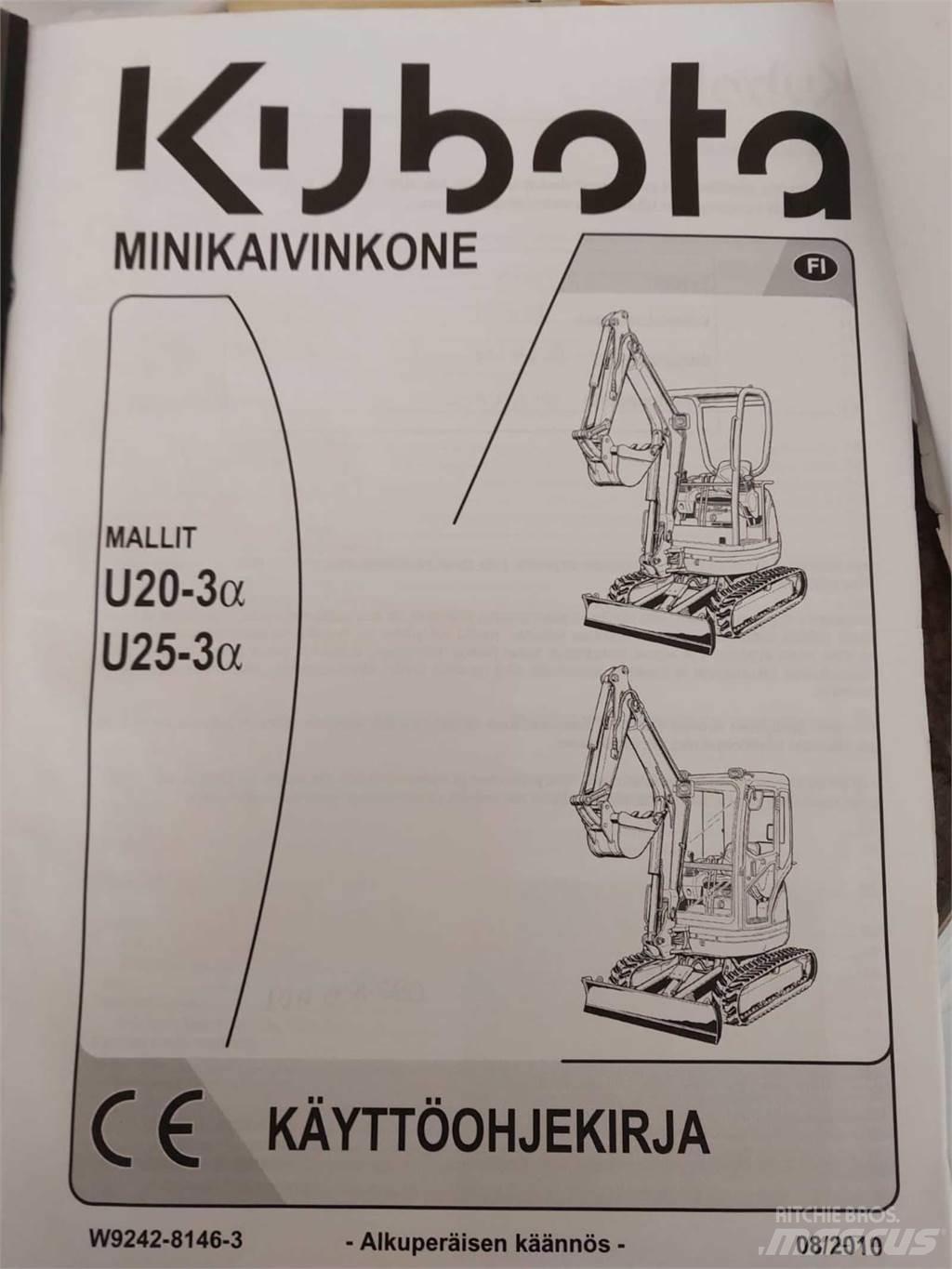 Kubota U25-3 Мини екскаватори < 7 т