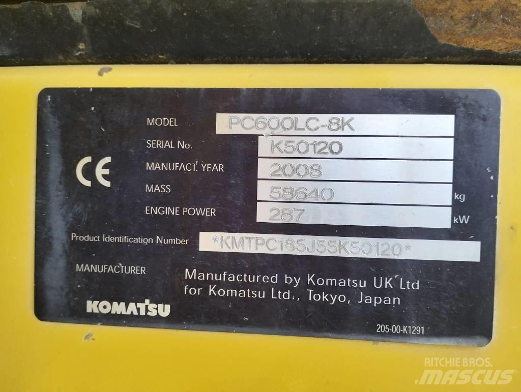 Komatsu PC600LC-8K Верижен екскаватор