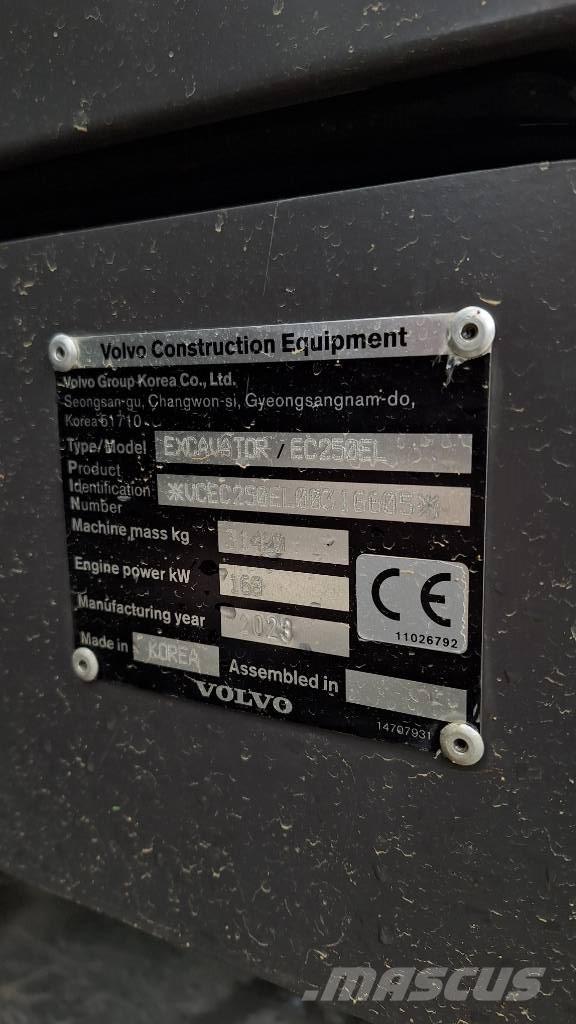 Volvo EC 250 EL Верижен екскаватор