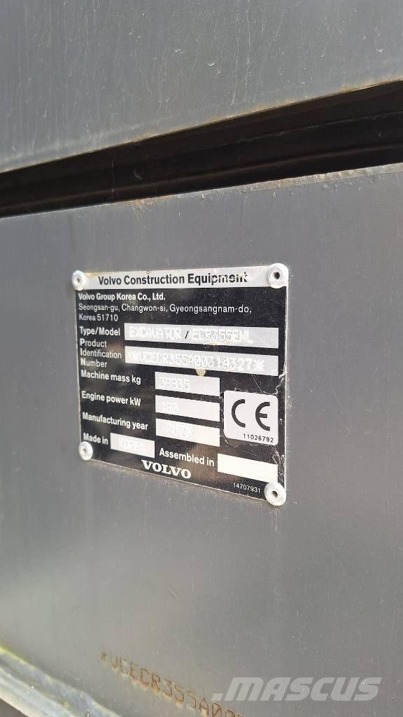 Volvo ECR 355 ENL Верижен екскаватор