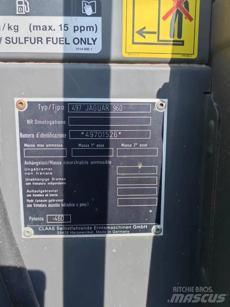 CLAAS Jaguar 960 4WD Самоходни фуражири