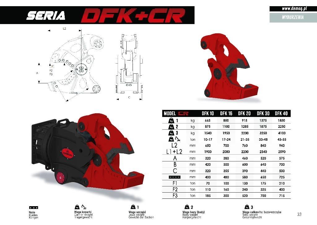  DEMOQ DFK30 + CC строителни трошачки