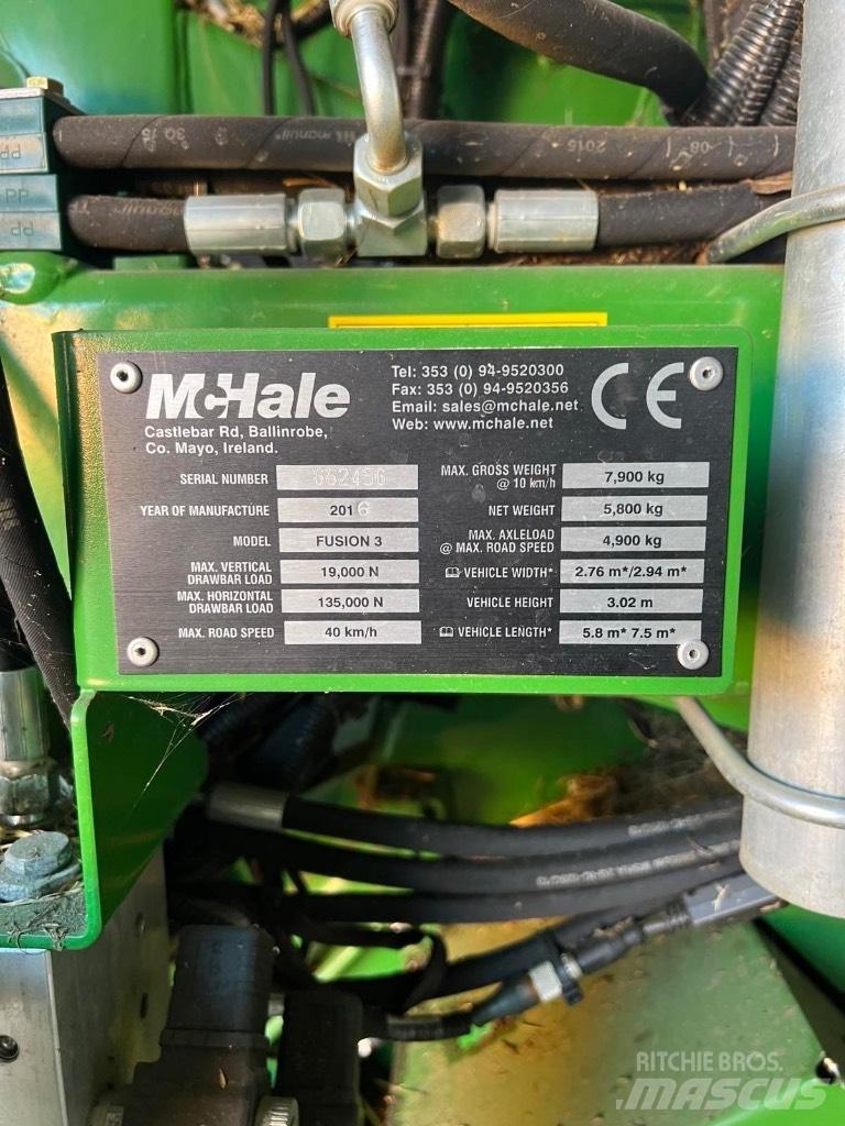 McHale Fusion 3 Plus Сламопреси за кръгли бали
