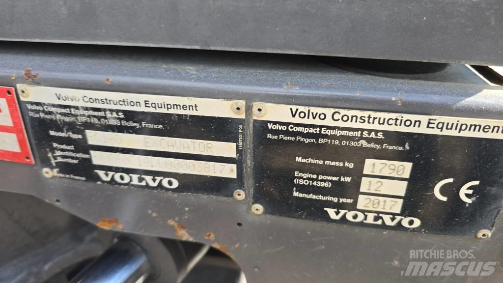 Volvo EC 18 Мини екскаватори < 7 т