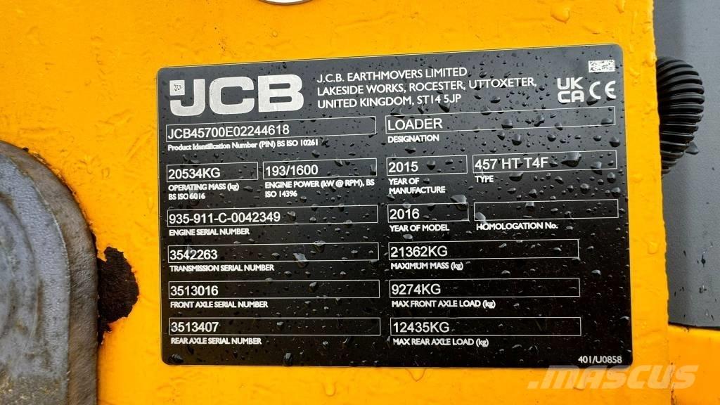JCB 457 HT Колесни товарачи