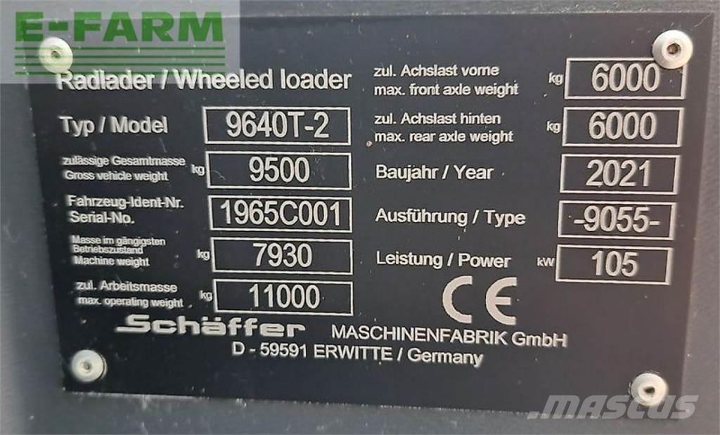 Schäffer 9640 t-2 Телескопични товарачи за селското стопанство