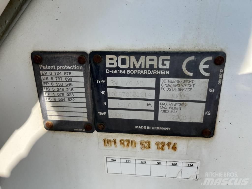 Bomag BW 174 AD Двойни барабанни ролки
