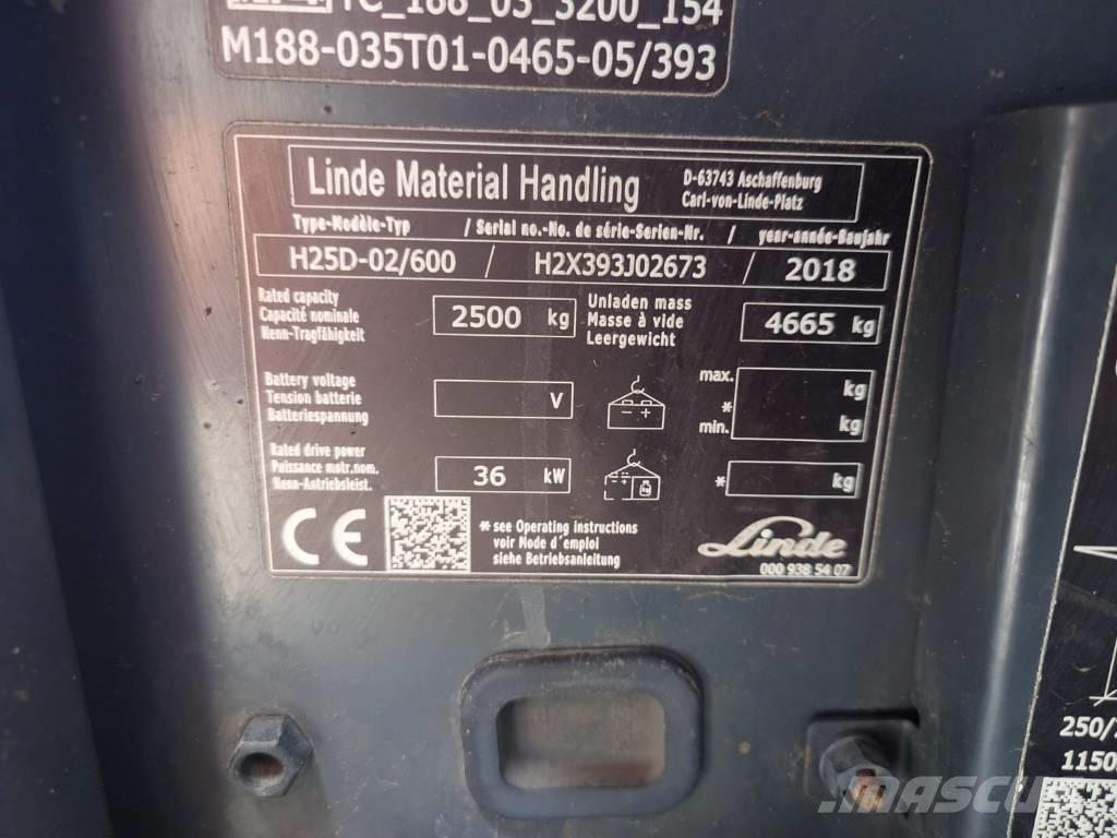 Linde H25/600D/393 Дизелови камиони