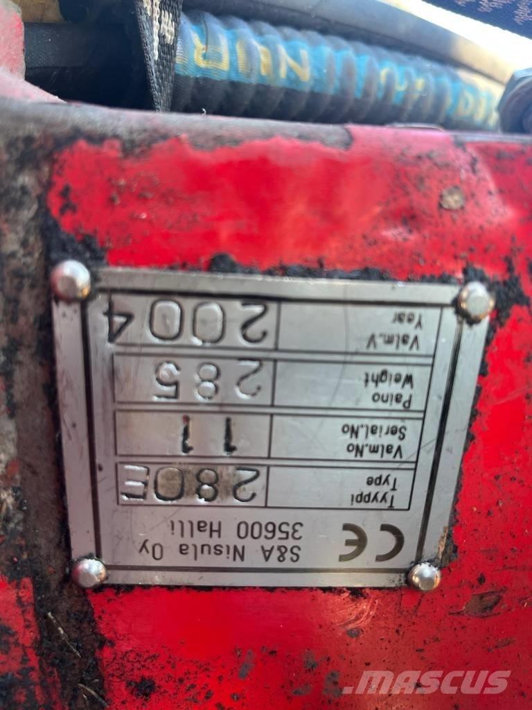 Nisula 280E Приспособления за захващане