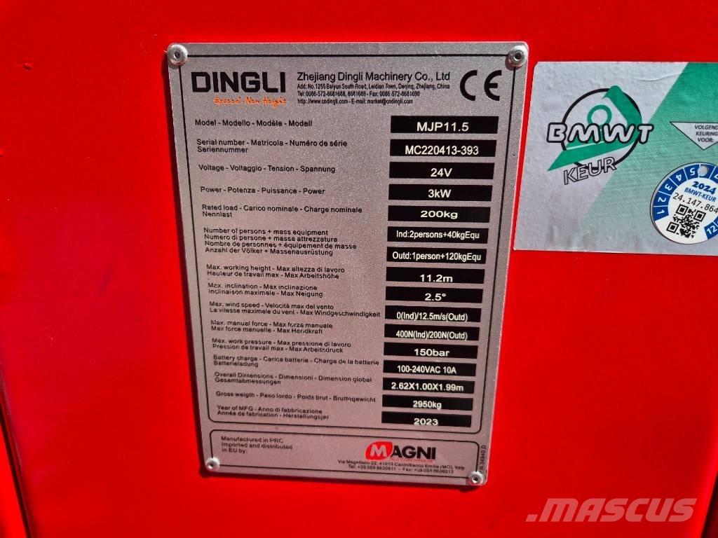 Magni MJP 11.5 Съчленени стрелови подемници