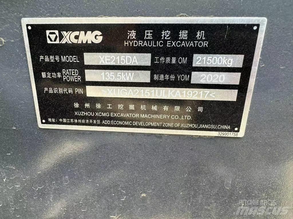 XCMG XE 215 DA Верижен екскаватор