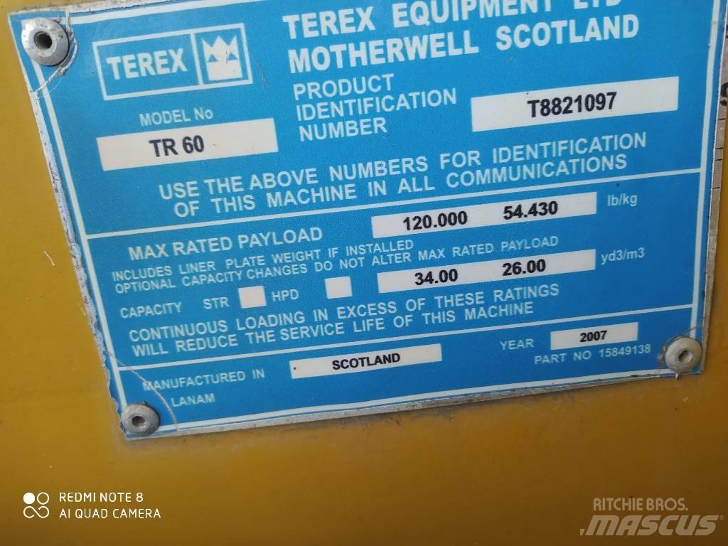 Terex TR 60 Твърди самосвали
