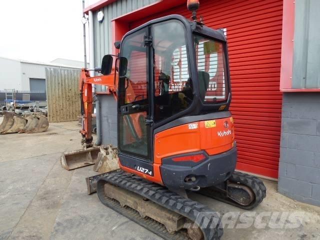 Kubota U 27-4 Мини екскаватори < 7 т