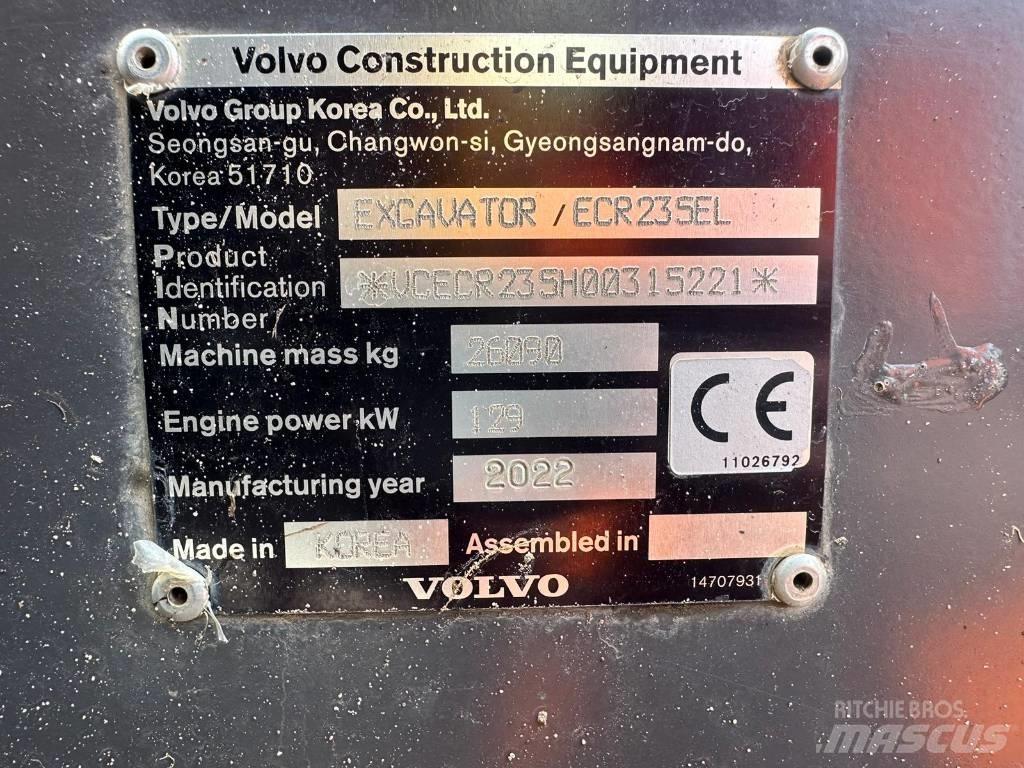 Volvo BM ECR235EL Верижен екскаватор