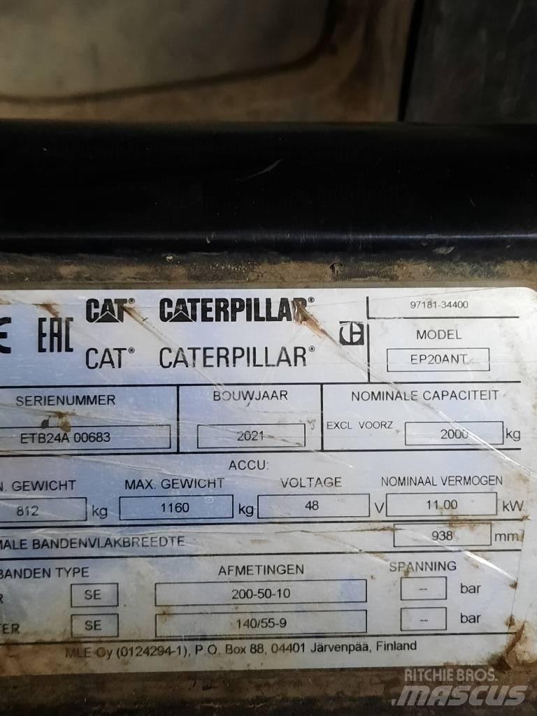 CAT EP20ANT Електрически вилични кари-повдигачи