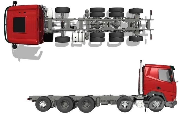 DAF XF 530 FAF 10x4 Шаси кабини