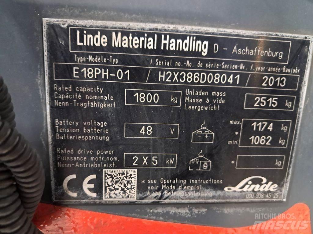 Linde E18PH Електрически вилични кари-повдигачи