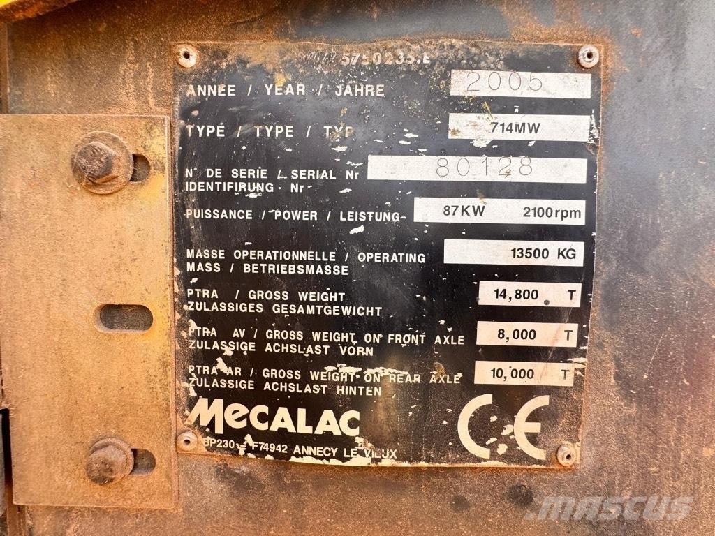 Mecalac 714 MW Колесни екскаватори