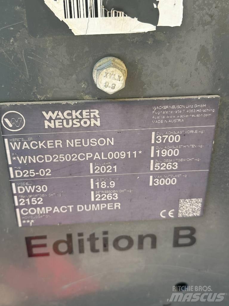 Wacker Neuson DW 30 Странични самосвали