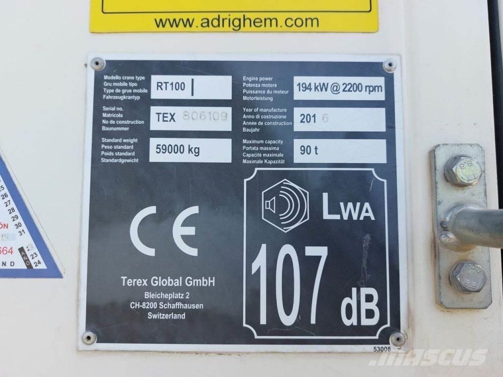 Terex RT100 Кранове за тежък терен