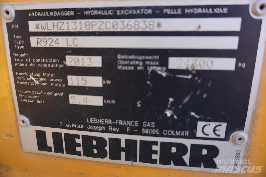 Liebherr R 924 LC Верижен екскаватор