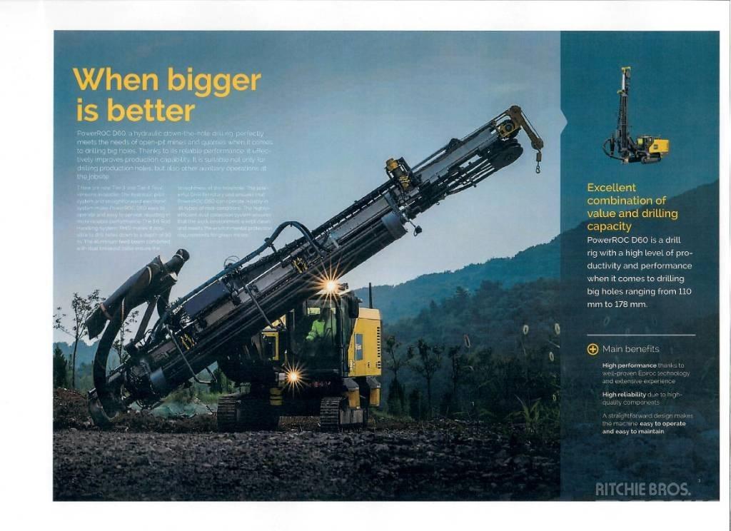Epiroc PowerRoc D60 Апаратура за повърхностна редова сеидба