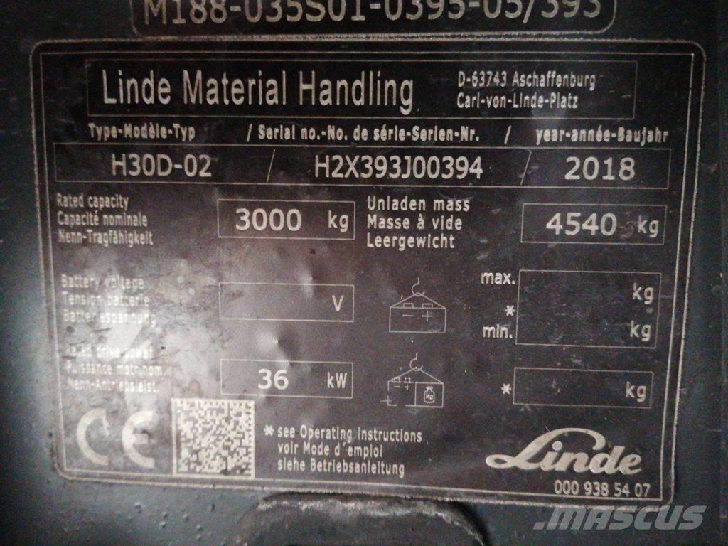 Linde H30D-02 Дизелови камиони