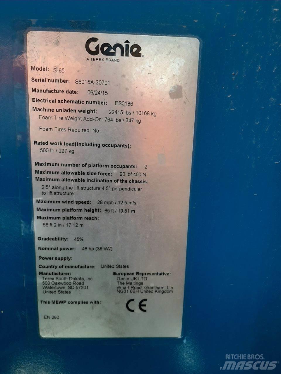 Genie S65 Телескопични повдигачи
