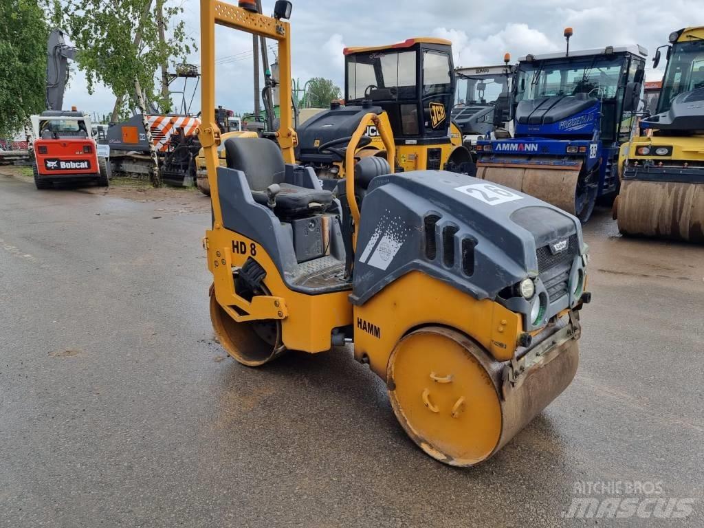 Hamm HD8 CW Двойни барабанни ролки
