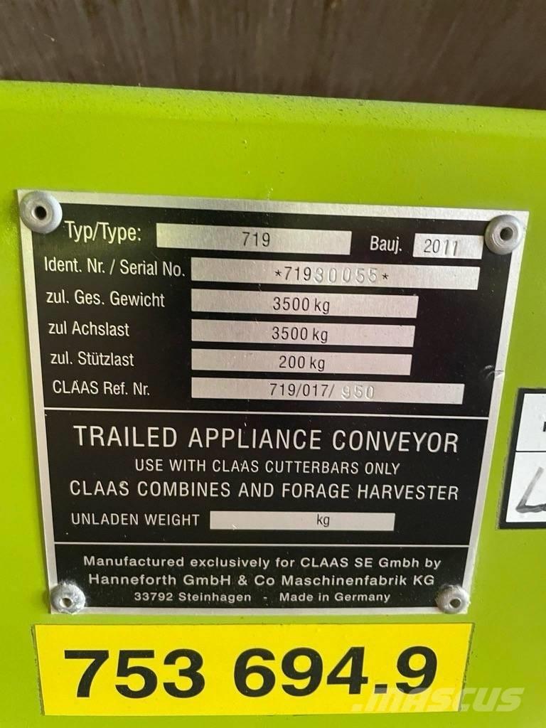 CLAAS V 750 Глави за комбайн