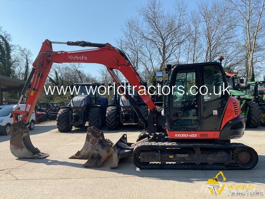 Kubota KX 080-4 Средни екскаватори 7т - 12т