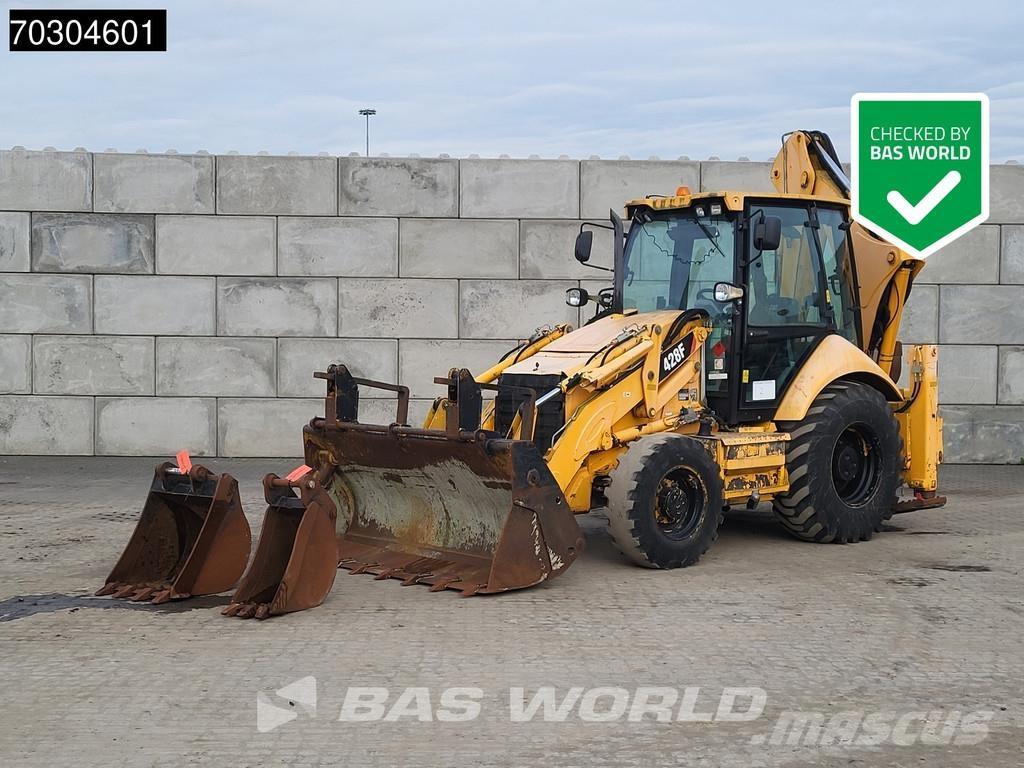 CAT 428 F A/C Товарач със заден ексватор