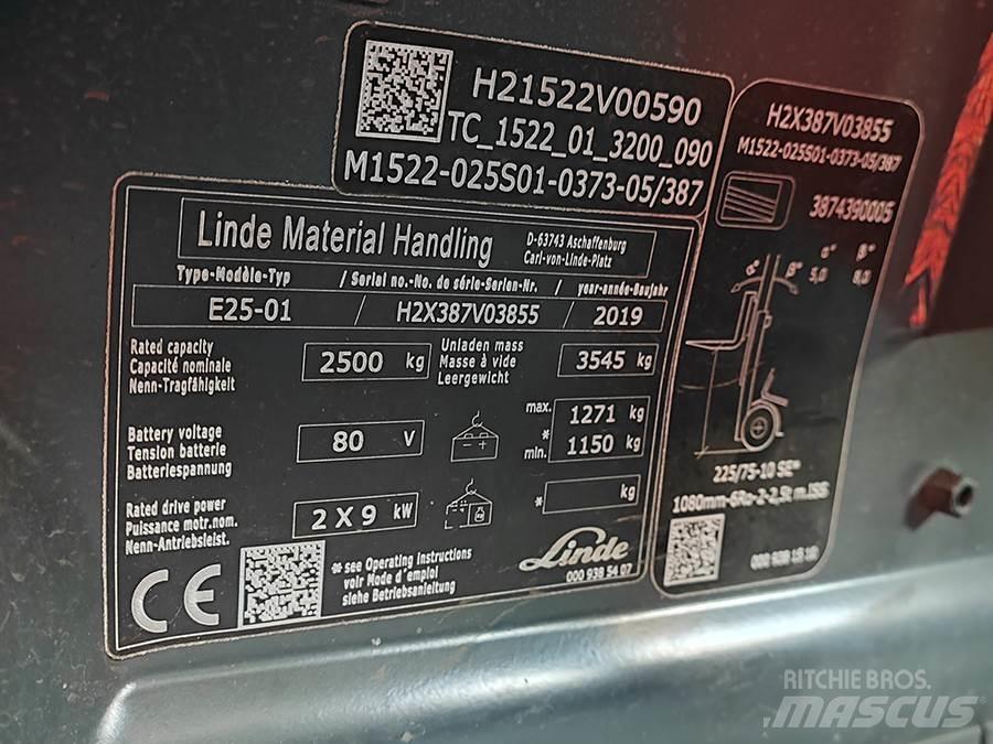 Linde E25-01 Електрически вилични кари-повдигачи