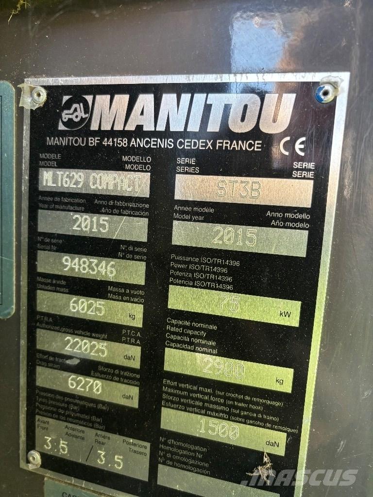 Manitou MLT 629 Телескопични товарачи