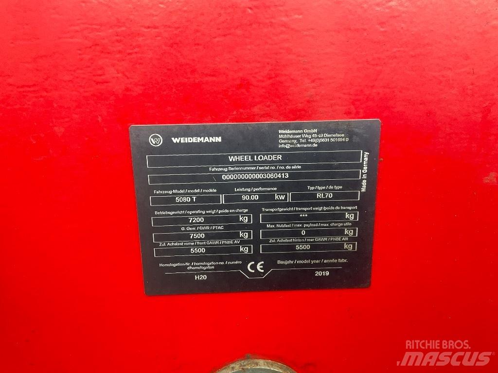 Weidemann 5080T Телескопични челни товарачи
