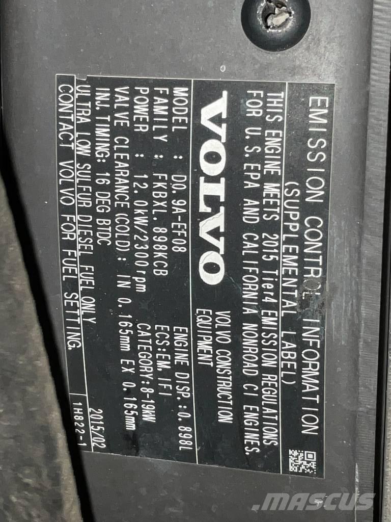 Volvo EC 15 D Мини екскаватори < 7 т