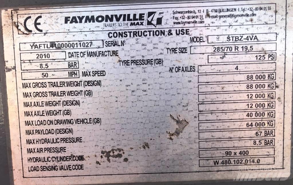 Faymonville STBZ-4VA Нискотоварачи