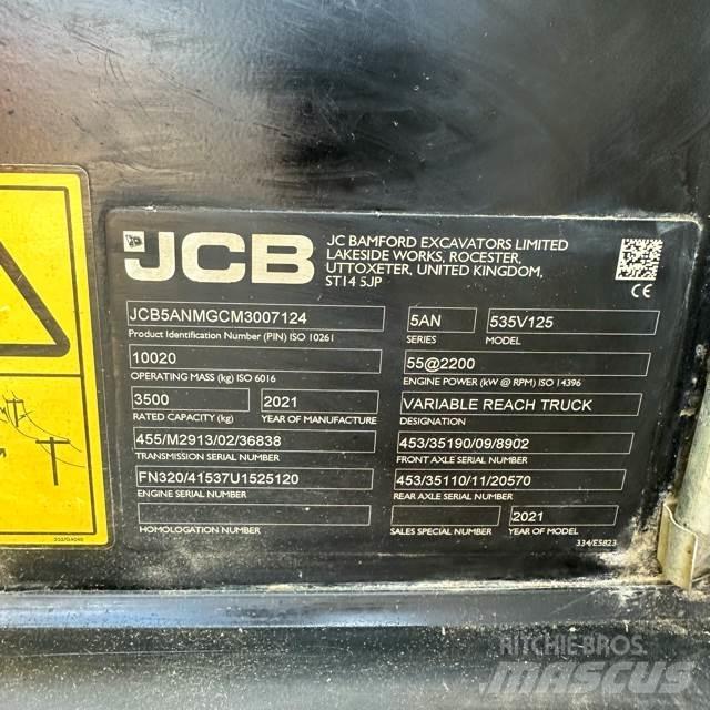 JCB 535V125 Телескопични товарачи
