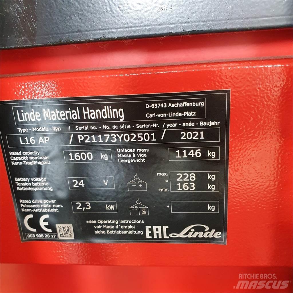 Linde L16APi Колички високоповдигачи с теглич