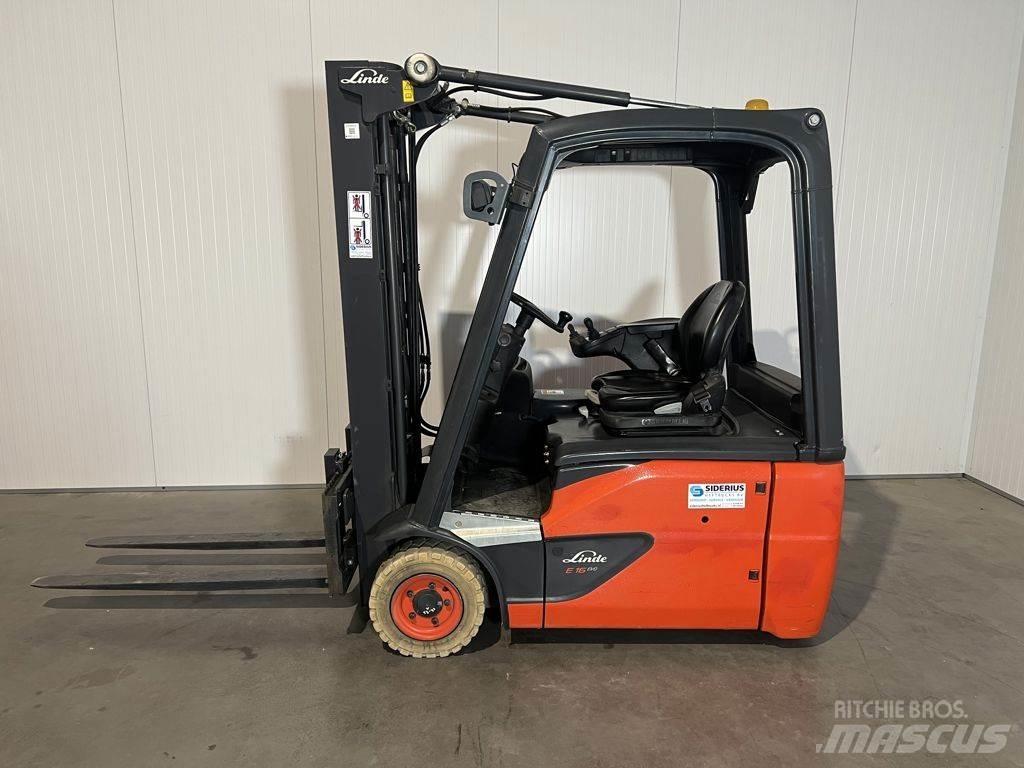 Linde E16-02 Електрически вилични кари-повдигачи