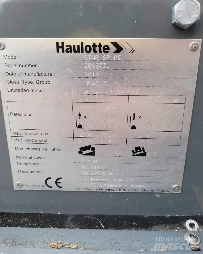 Haulotte Star 6 P Телескопични повдигачи
