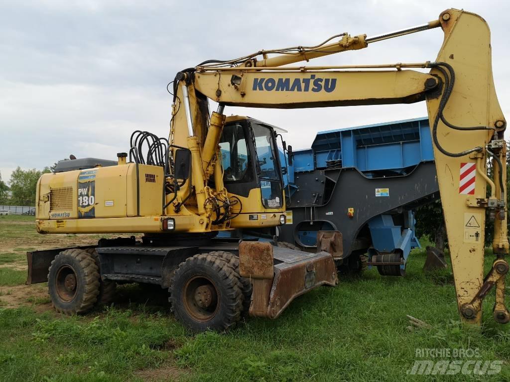 Komatsu PW 180 Колесни екскаватори