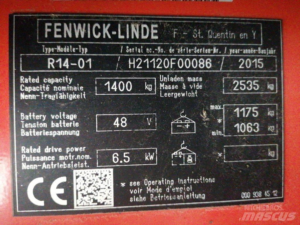 Linde R14-01 Ретрак/ Високоповдигач с изместване на вилката напред