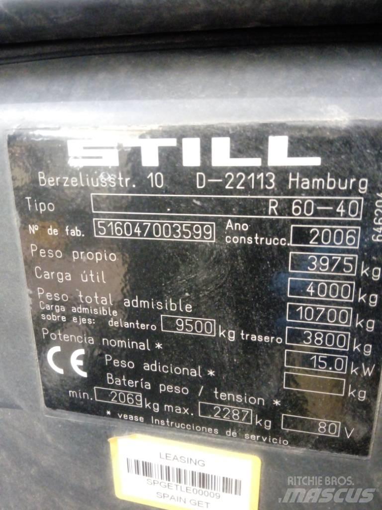 Still R 60-40 Електрически вилични кари-повдигачи