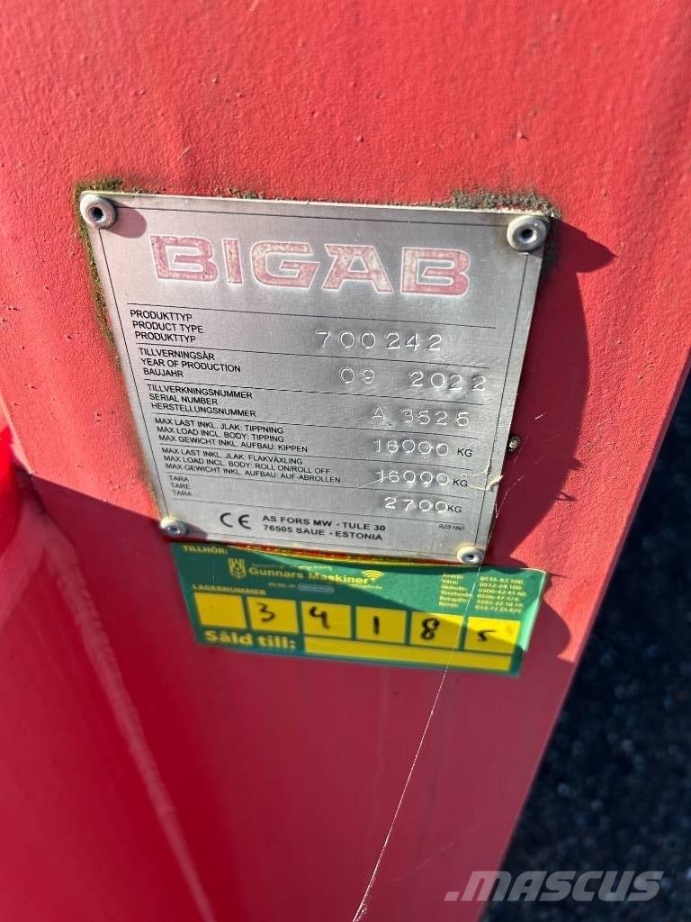 Bigab 242 SCHAKTFLAK Контейнерни ремаркета