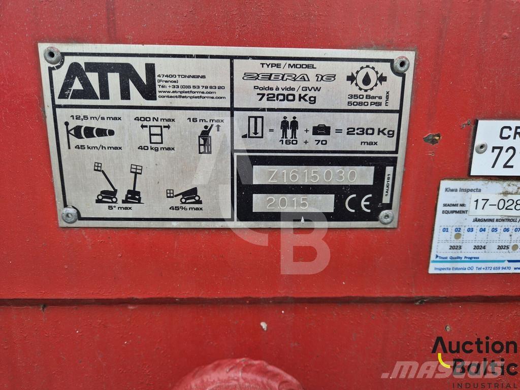 ATN Zebra 16 Съчленени стрелови подемници